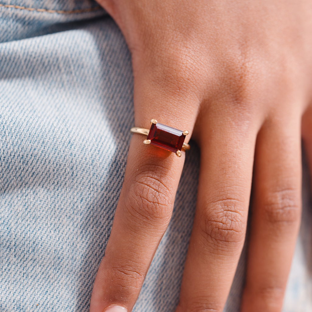 Garnet ring