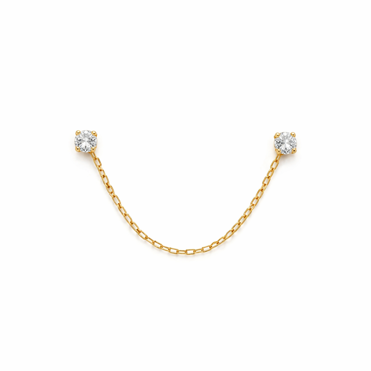 14k chain earring - Shania
