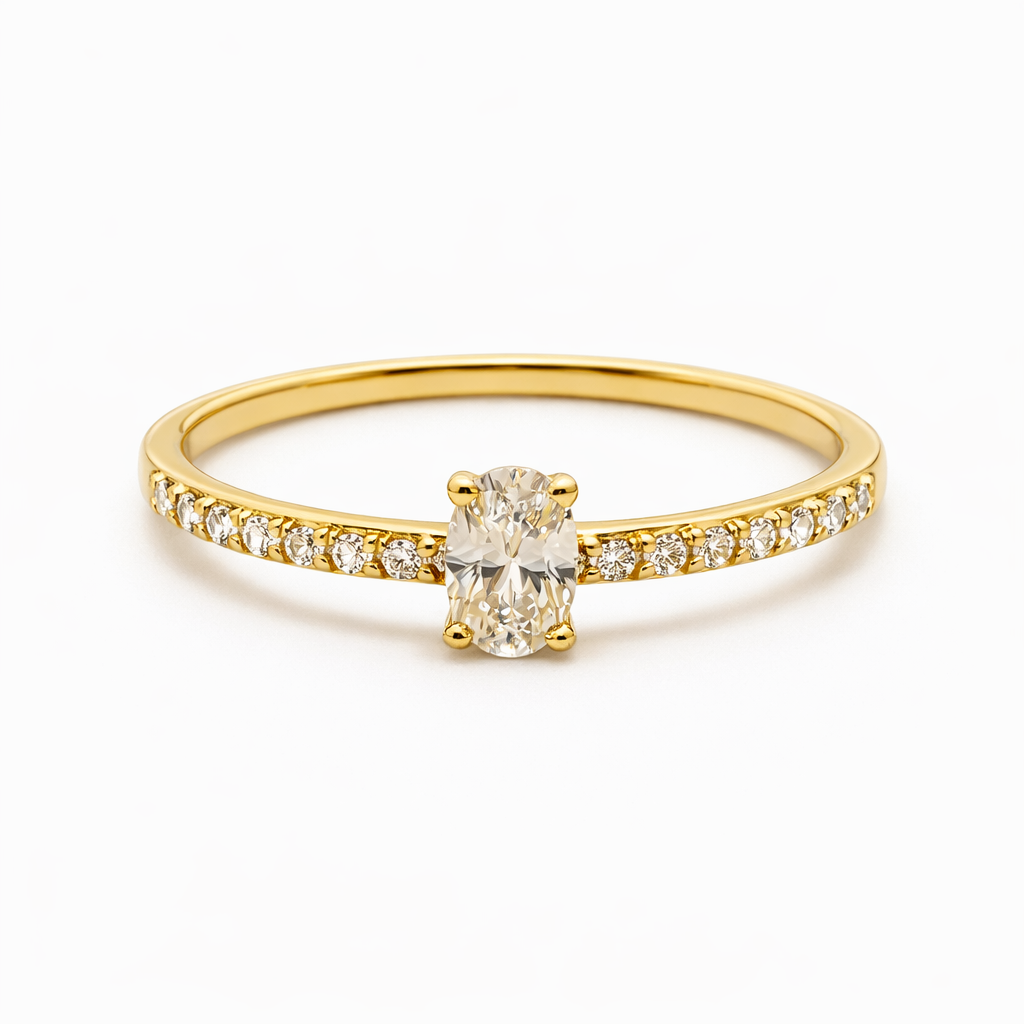 טבעת הילי 14k