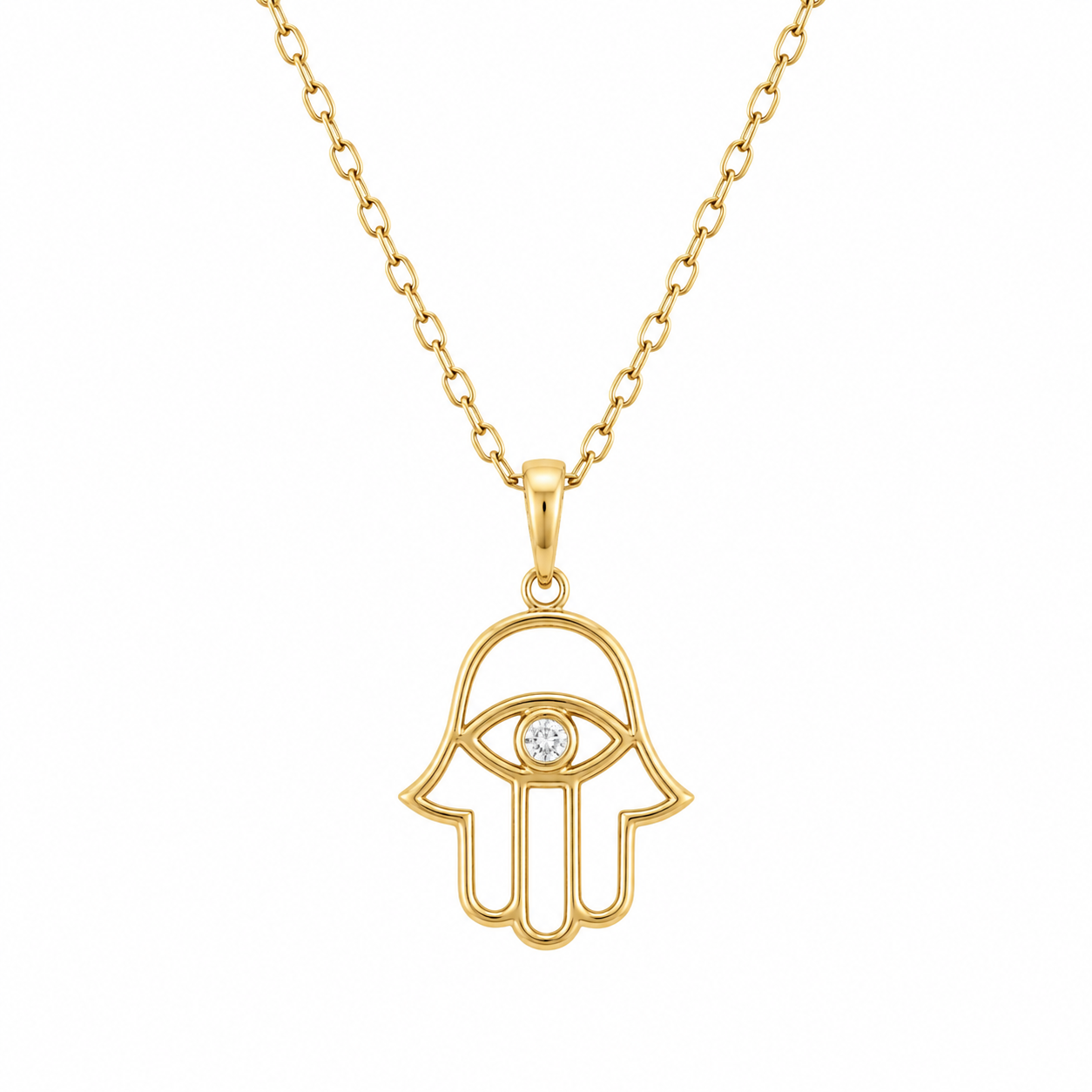 Hamsa necklace