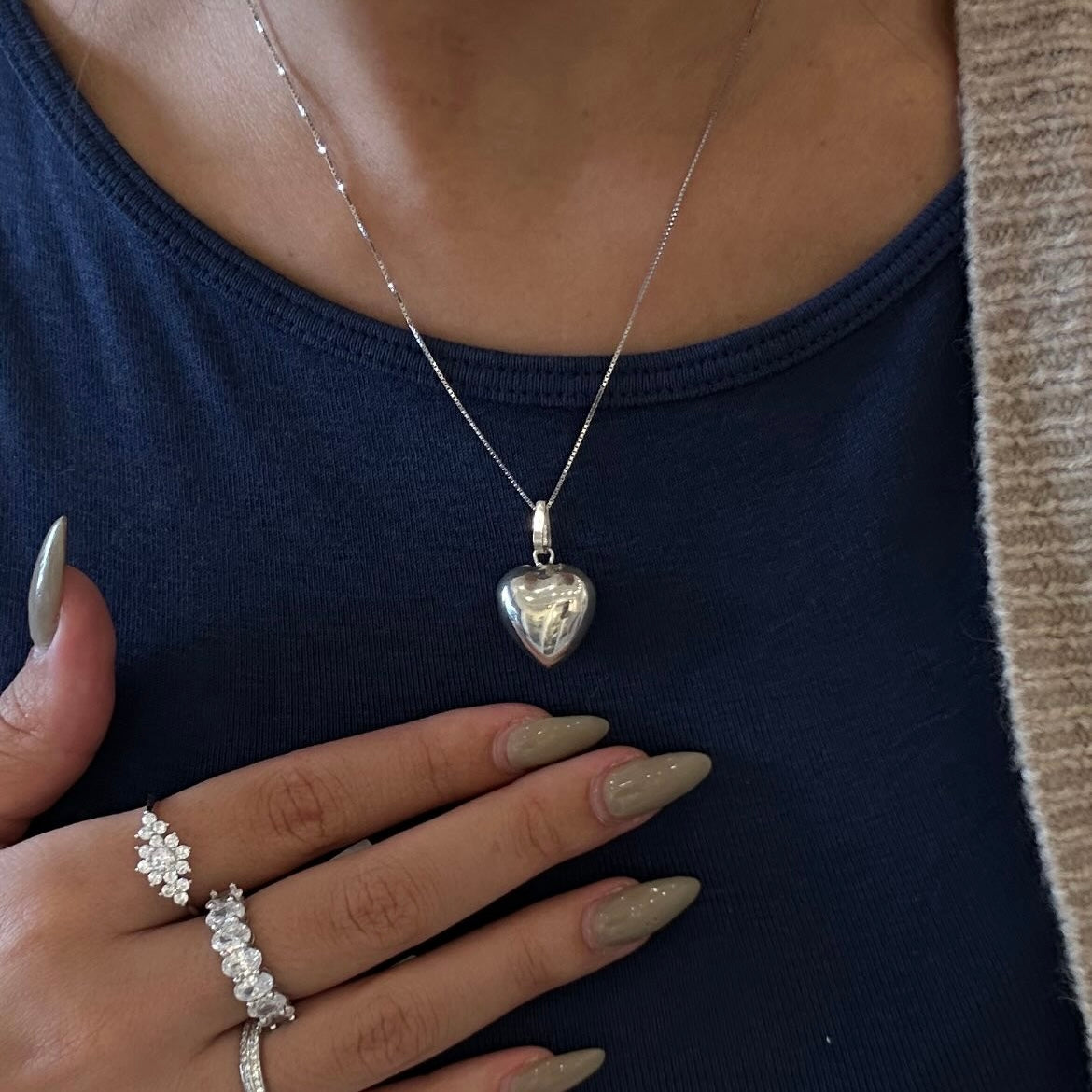 Big heart necklace