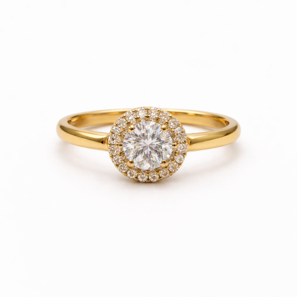 טבעת פרינסס 14k