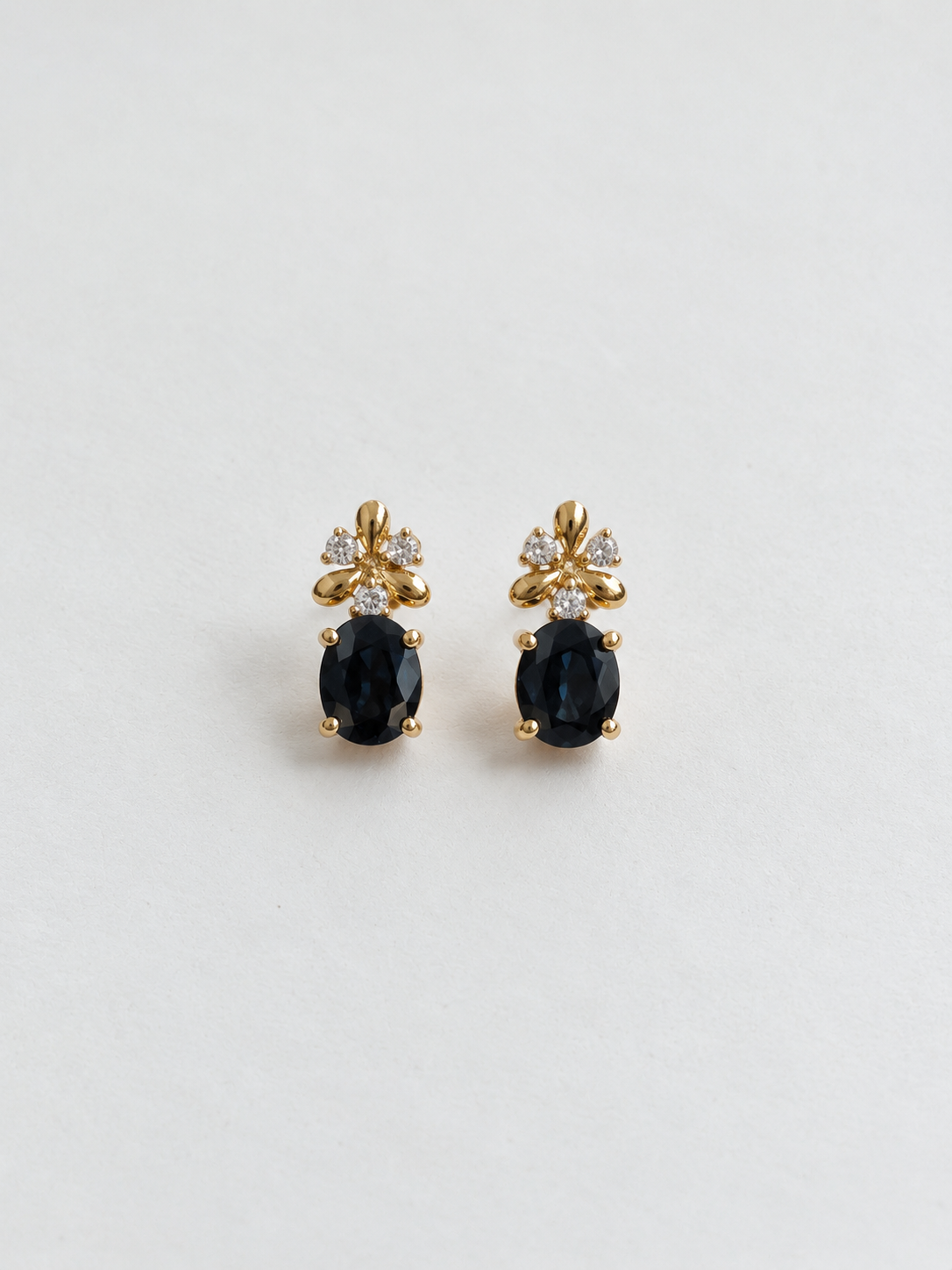 Blue sapphire earrings