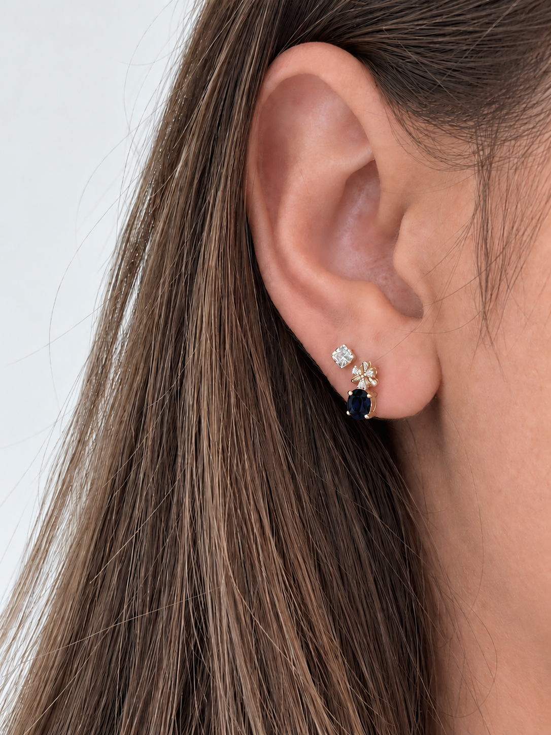 Blue sapphire earrings