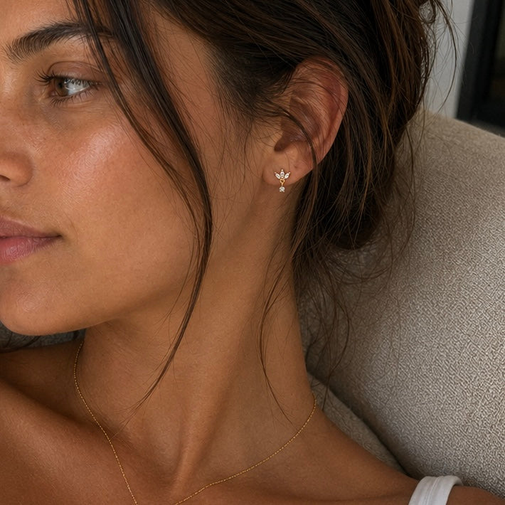 Lotus earrings