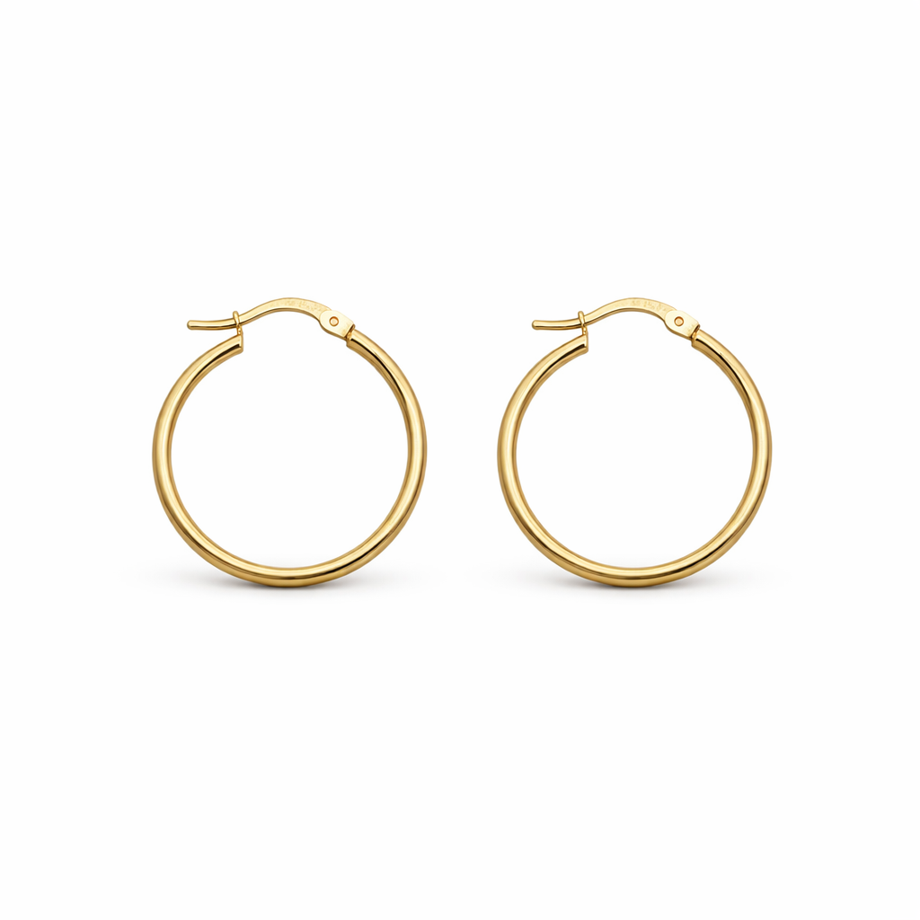 עגילי חישוק 14k