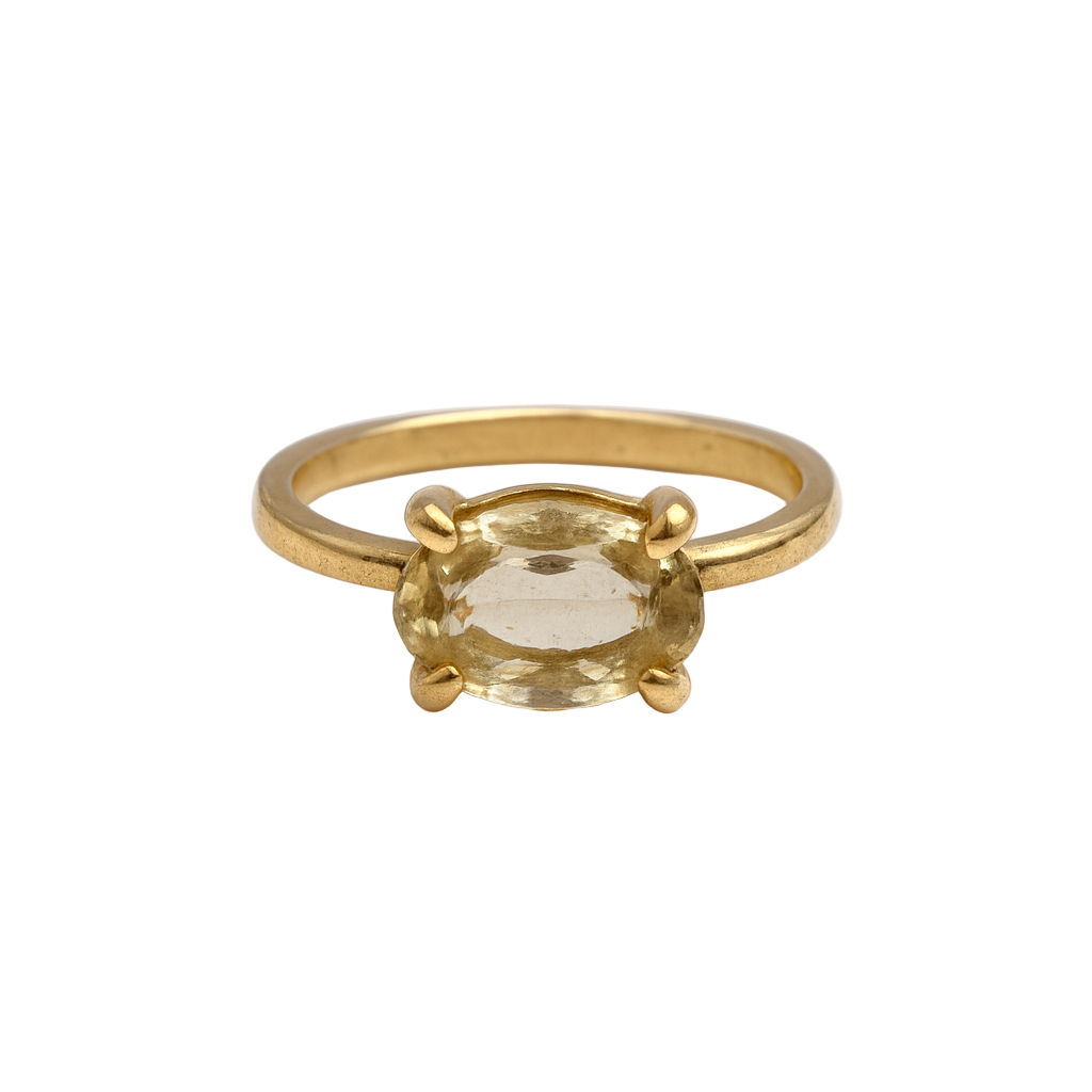 Lemon Quartz Ring