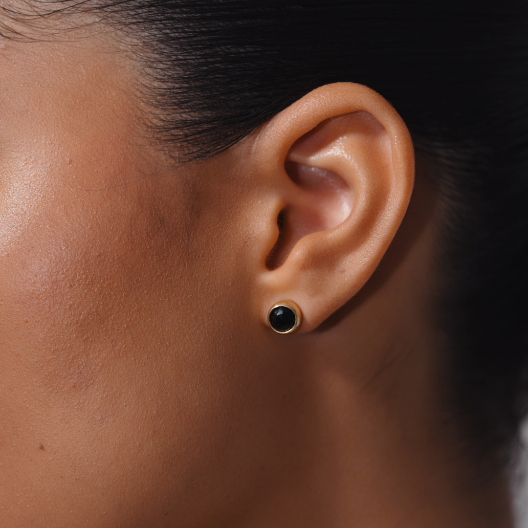 Black onyx earrings