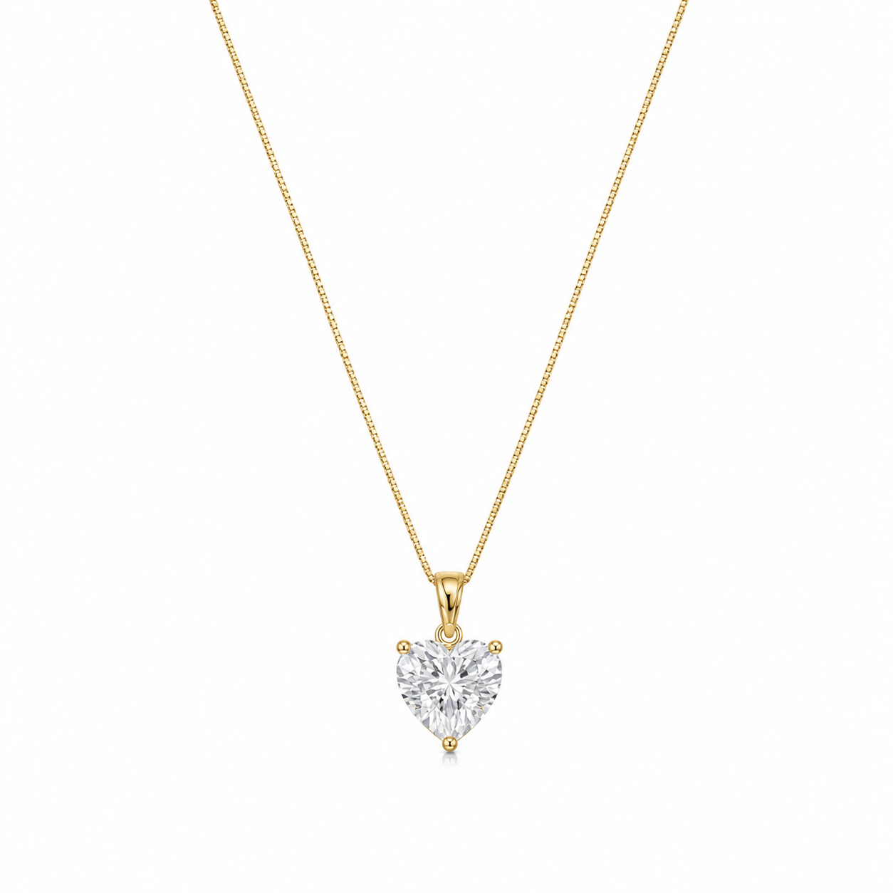 14k heart necklace
