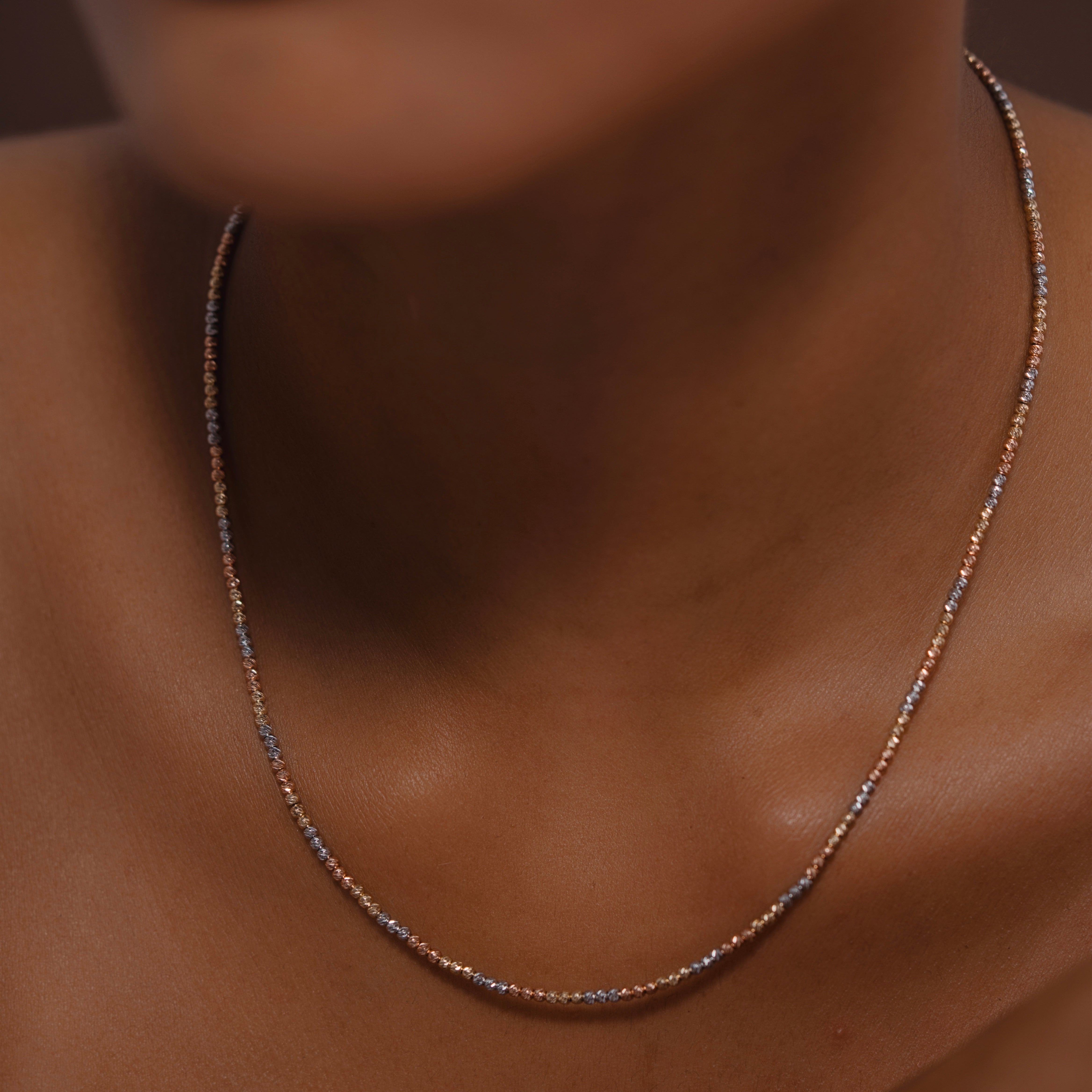 14k mixed necklace