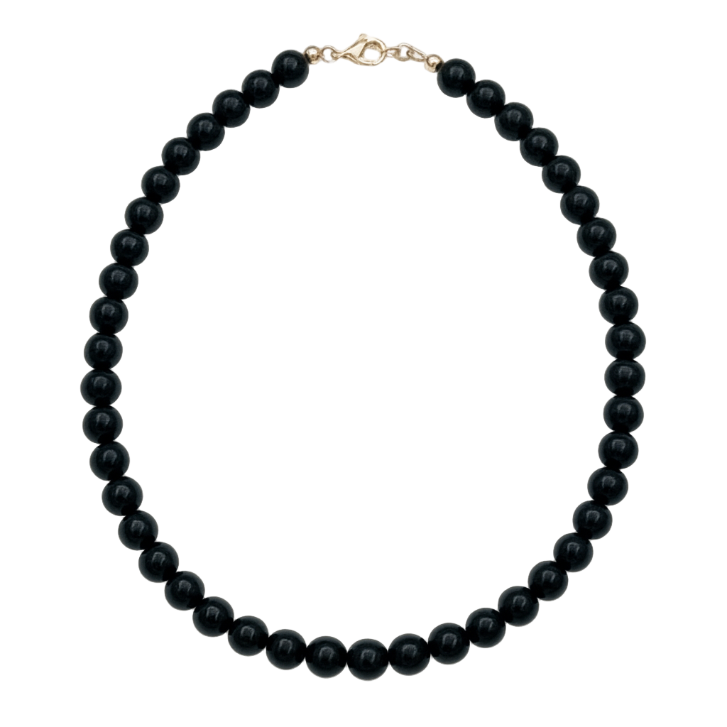 Onyx bead necklace