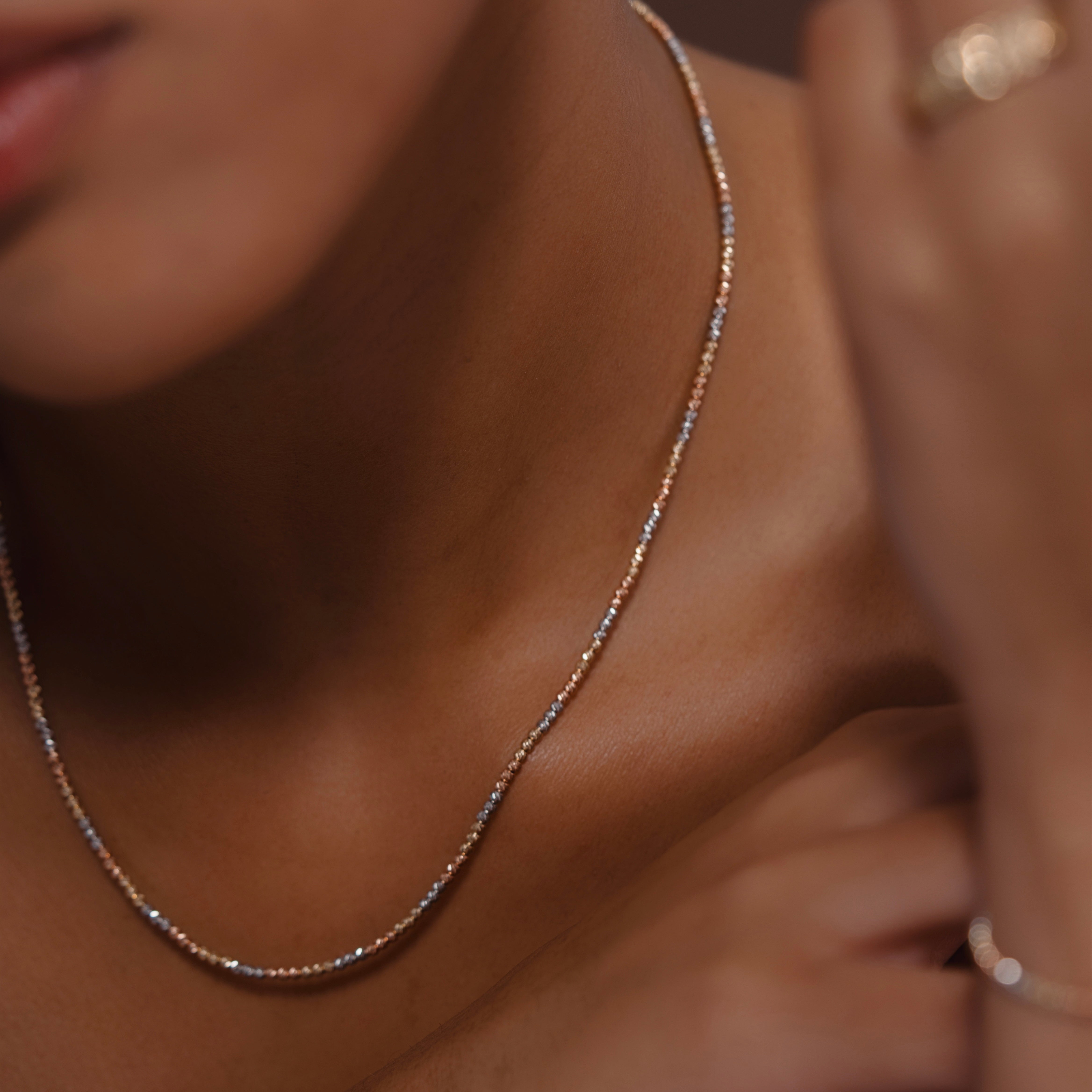 14k mixed necklace