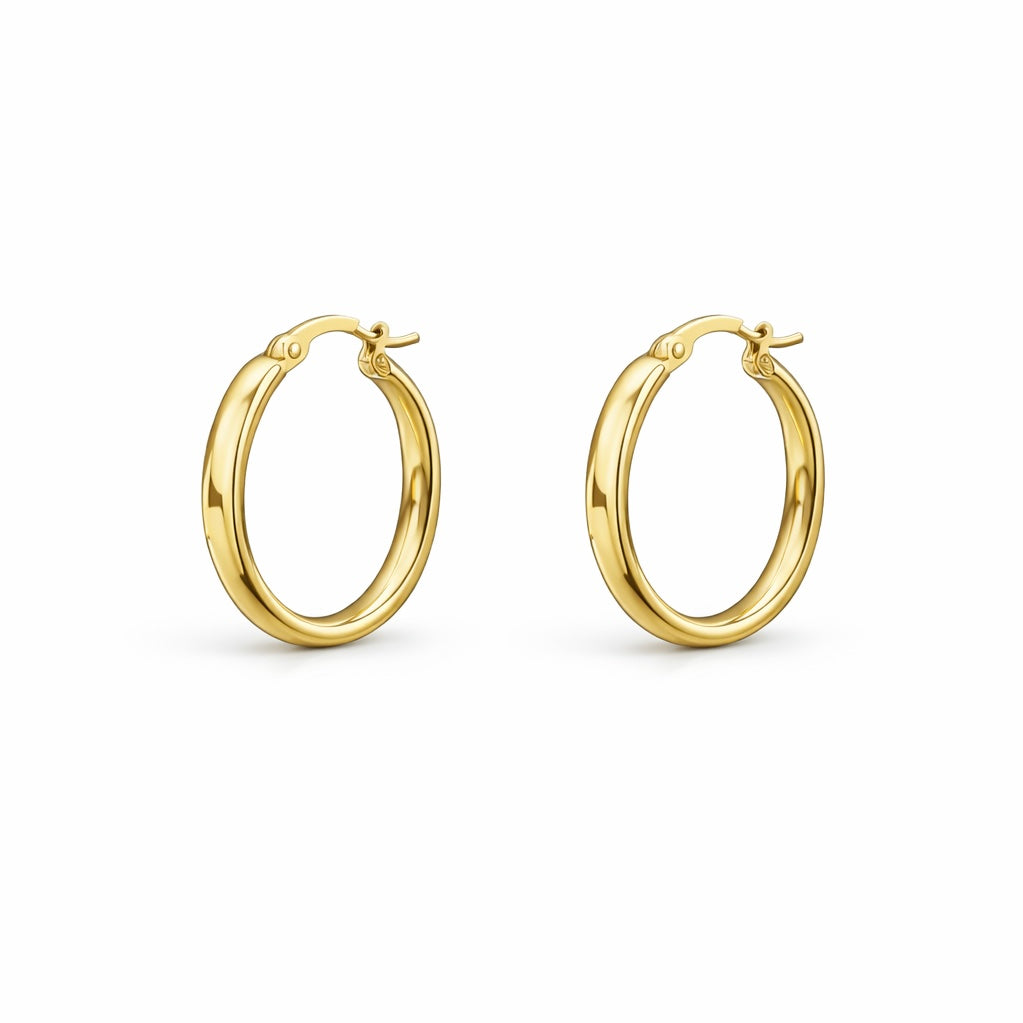 עגילי חישוק 14k