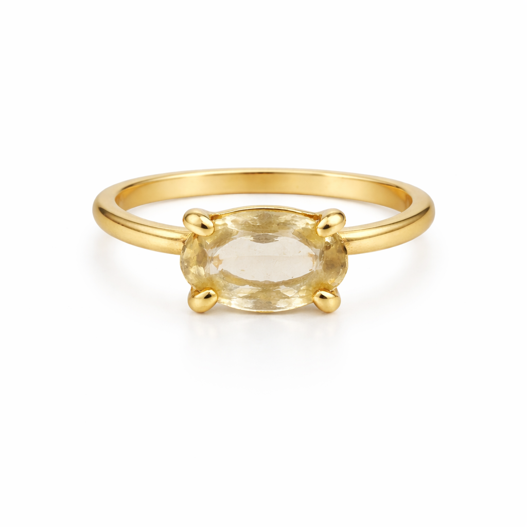 טבעת למון קוורץ