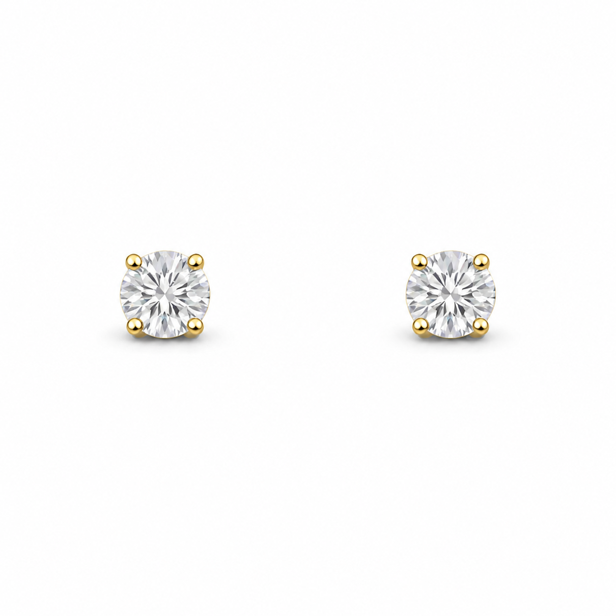14k gold earrings 6 mm