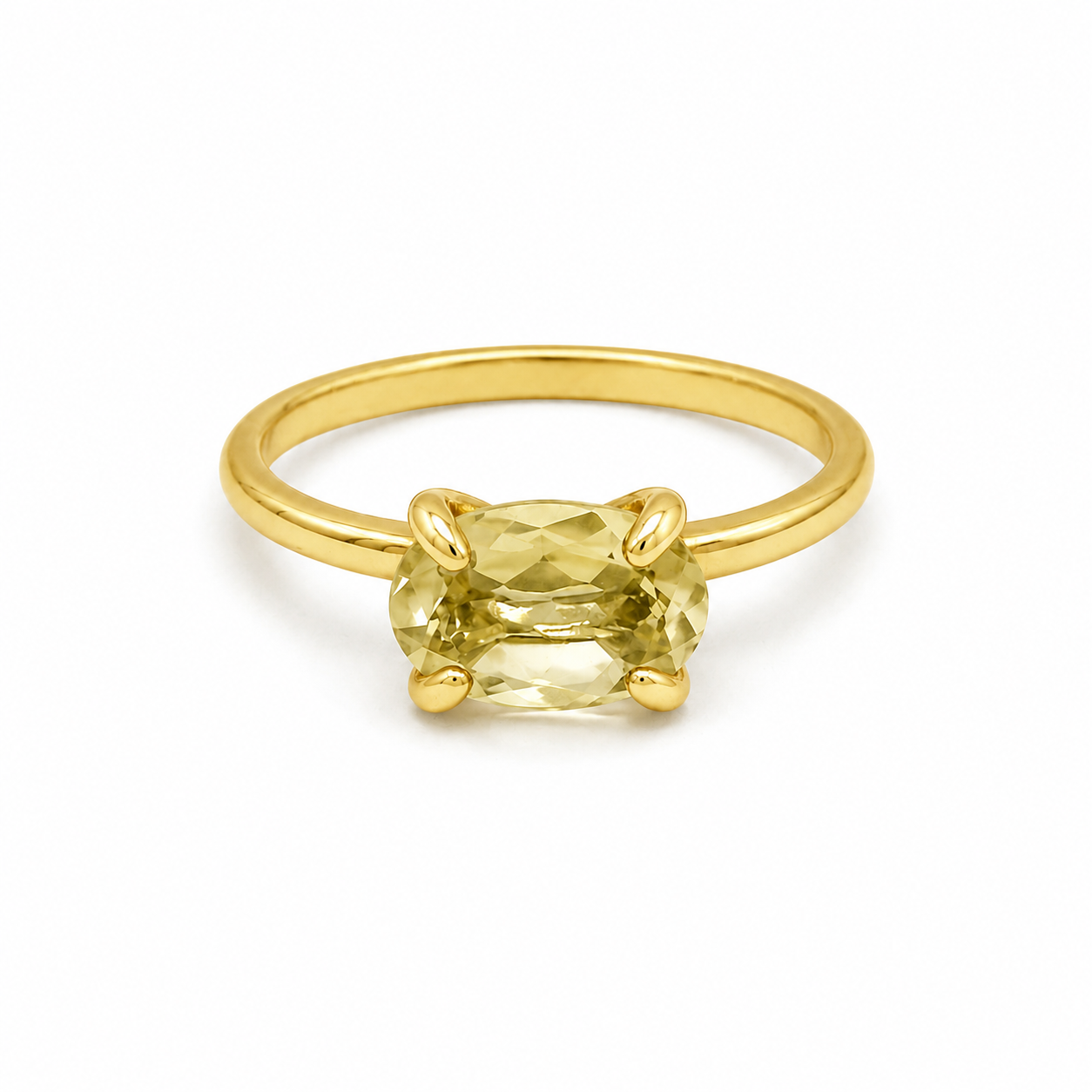 Lemon Quartz Ring