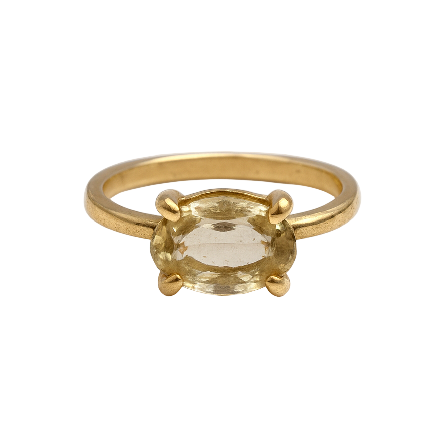 Lemon Quartz Ring