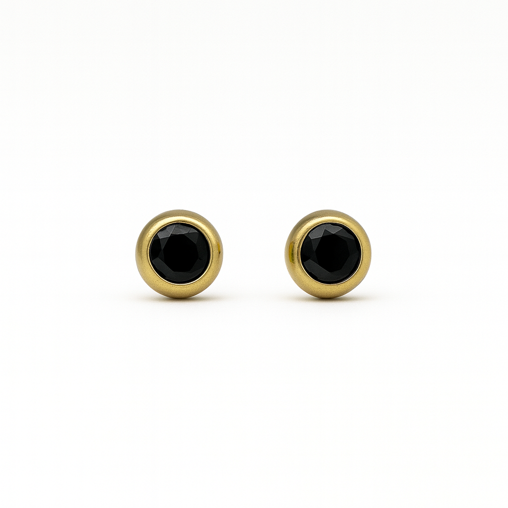Black onyx earrings